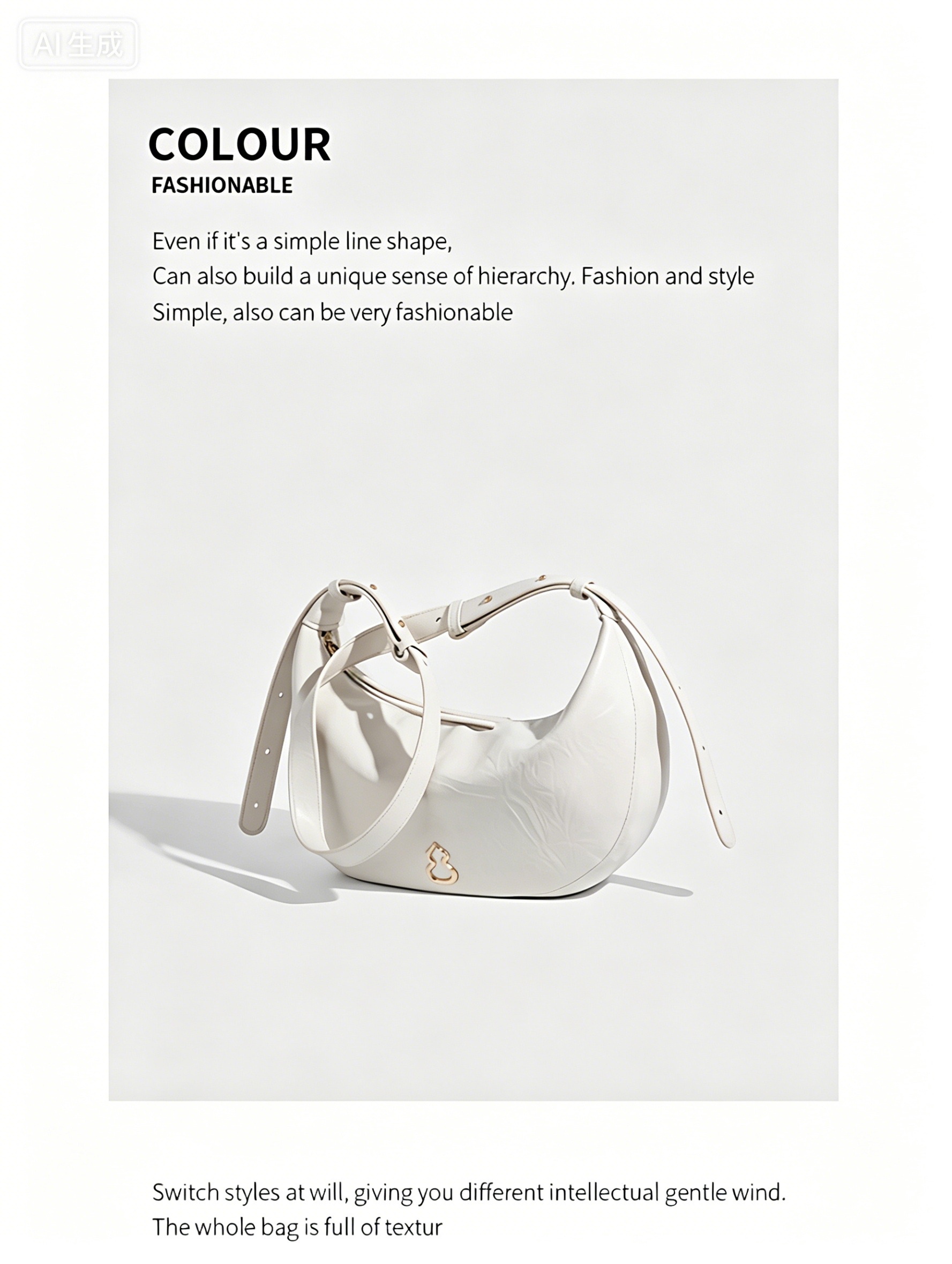 Fashionable classic Handbag Moon