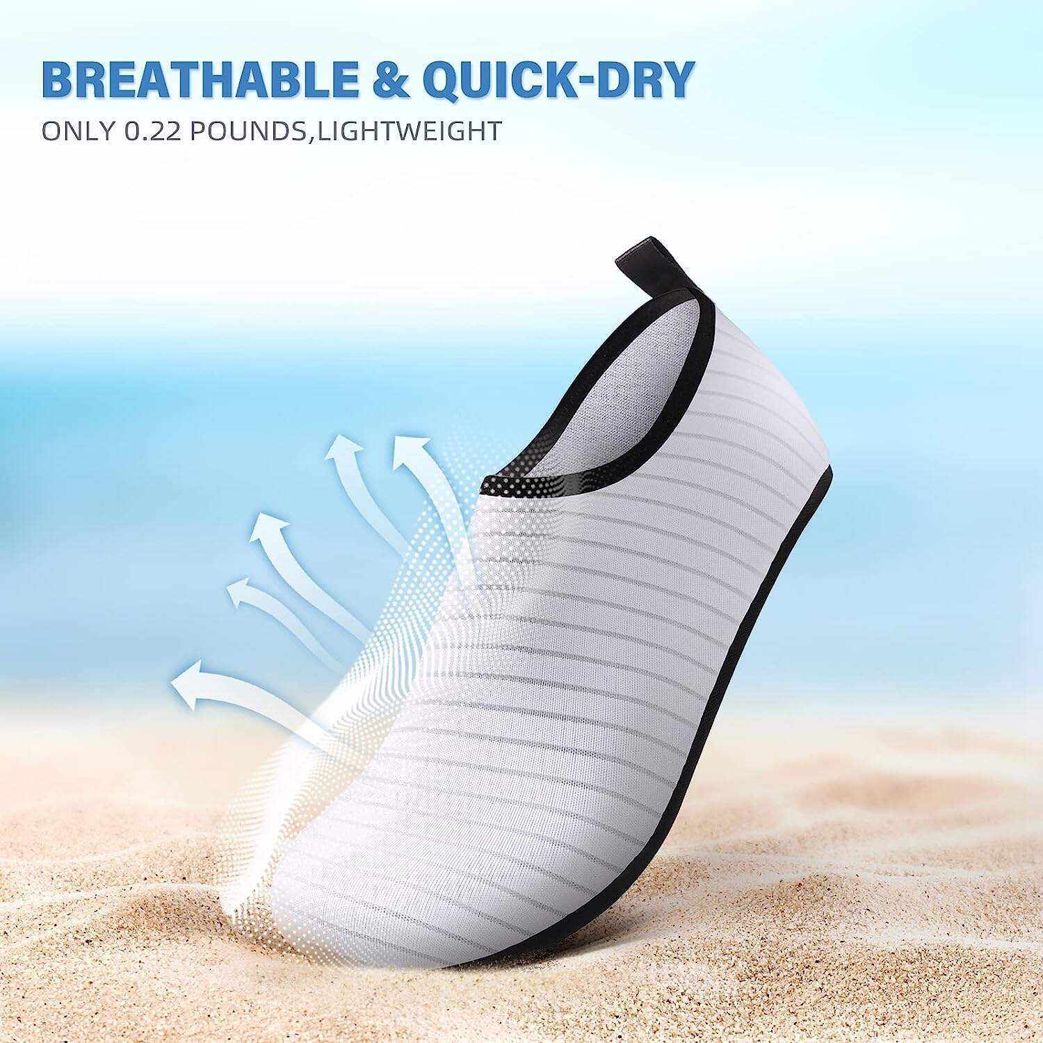 Water Shoes for Women Men Quick-Dry Aqua Socks Swim Beach Barefoot Yoga Exercise Wear Sport Accessories Pool Camping Must Haves Adult Youth Size