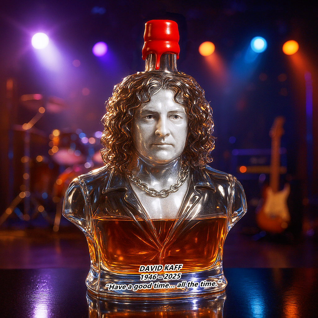 DAVID KAFF Commemorative Whiskey Bottle