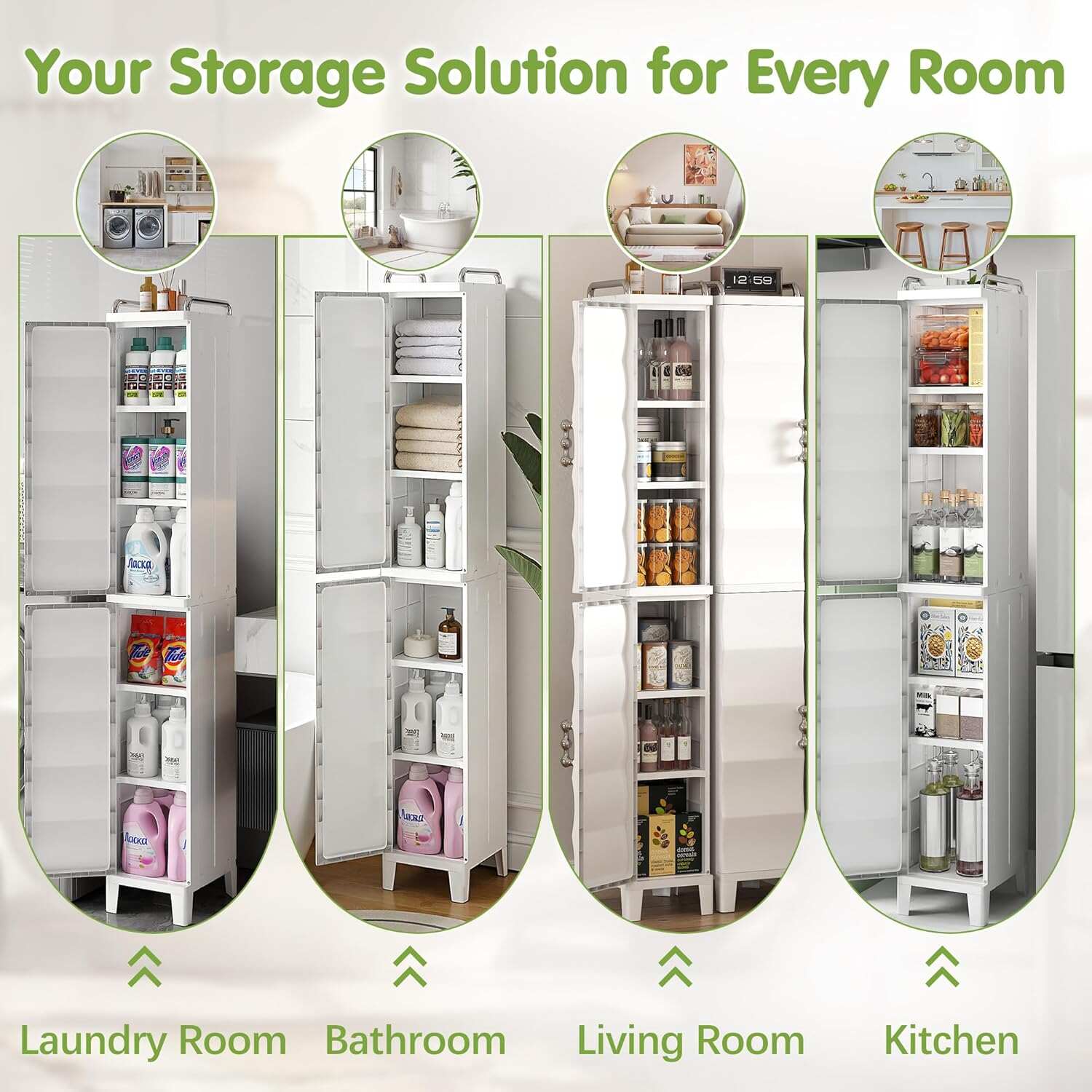 VECELO Narrow Storage Cabinet