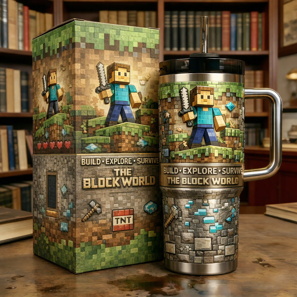 🧱 Block World Collector’s Adventure Tumbler