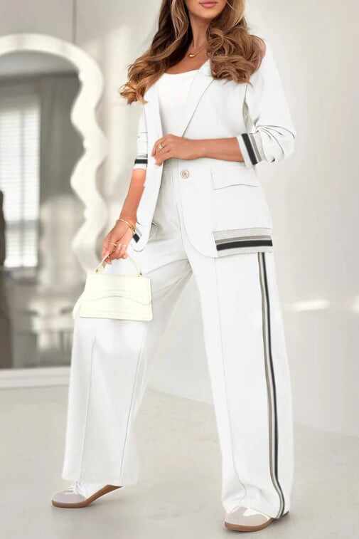 Women's Casual Beige 2-Piece Set - Comfortable & Stylish for Every Spring Occasion
