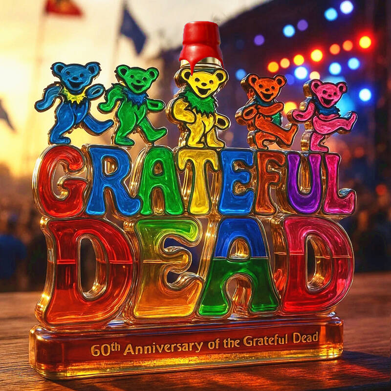 Grateful Dead 60th Anniversary Whiskey Bottle