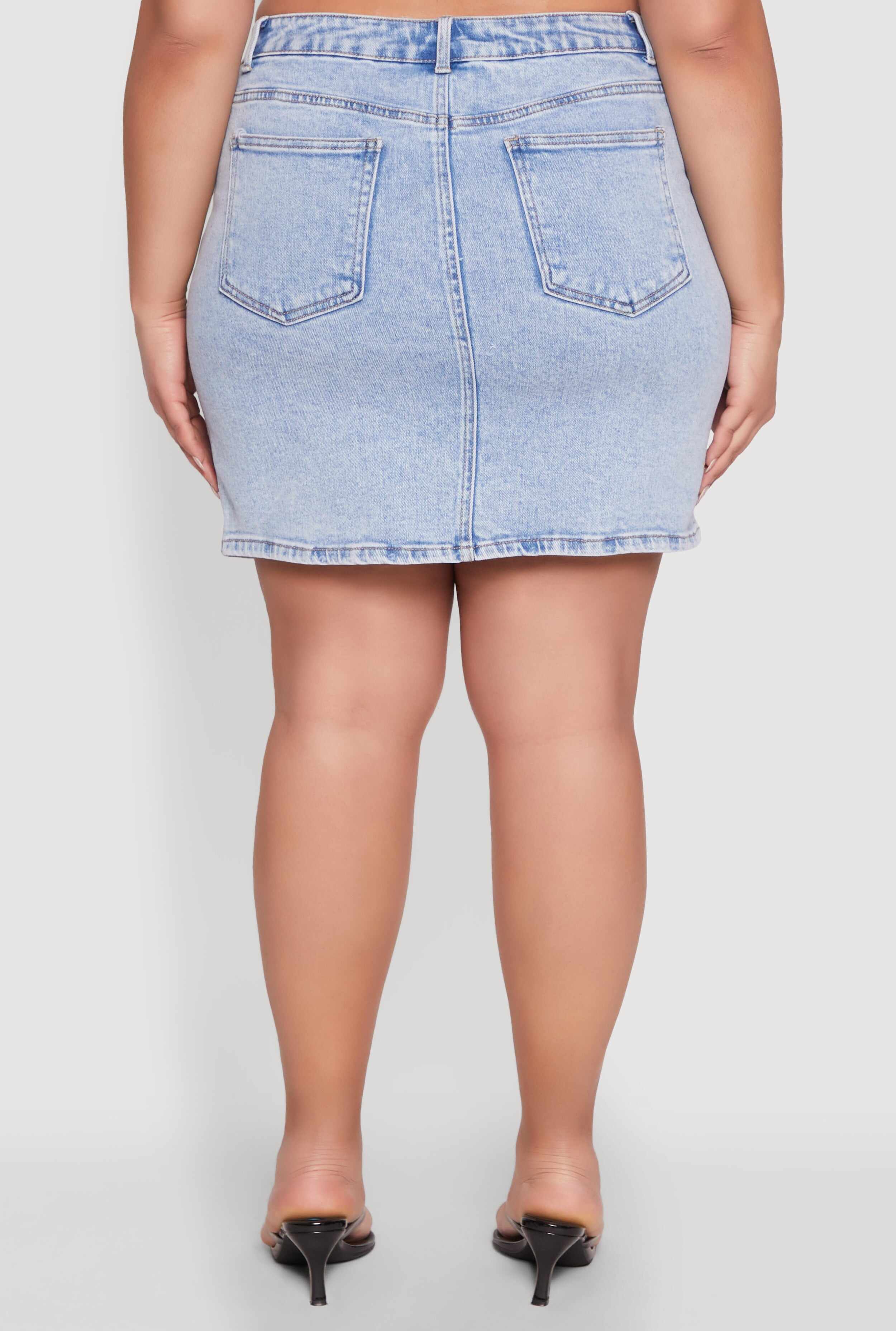 Plus Size WAX High Waisted Skirt