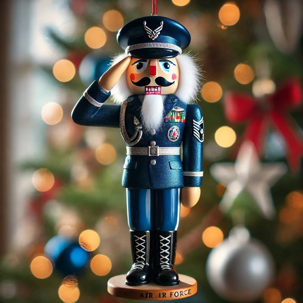 Veteran Tribute Nutcracker Statue Ornament