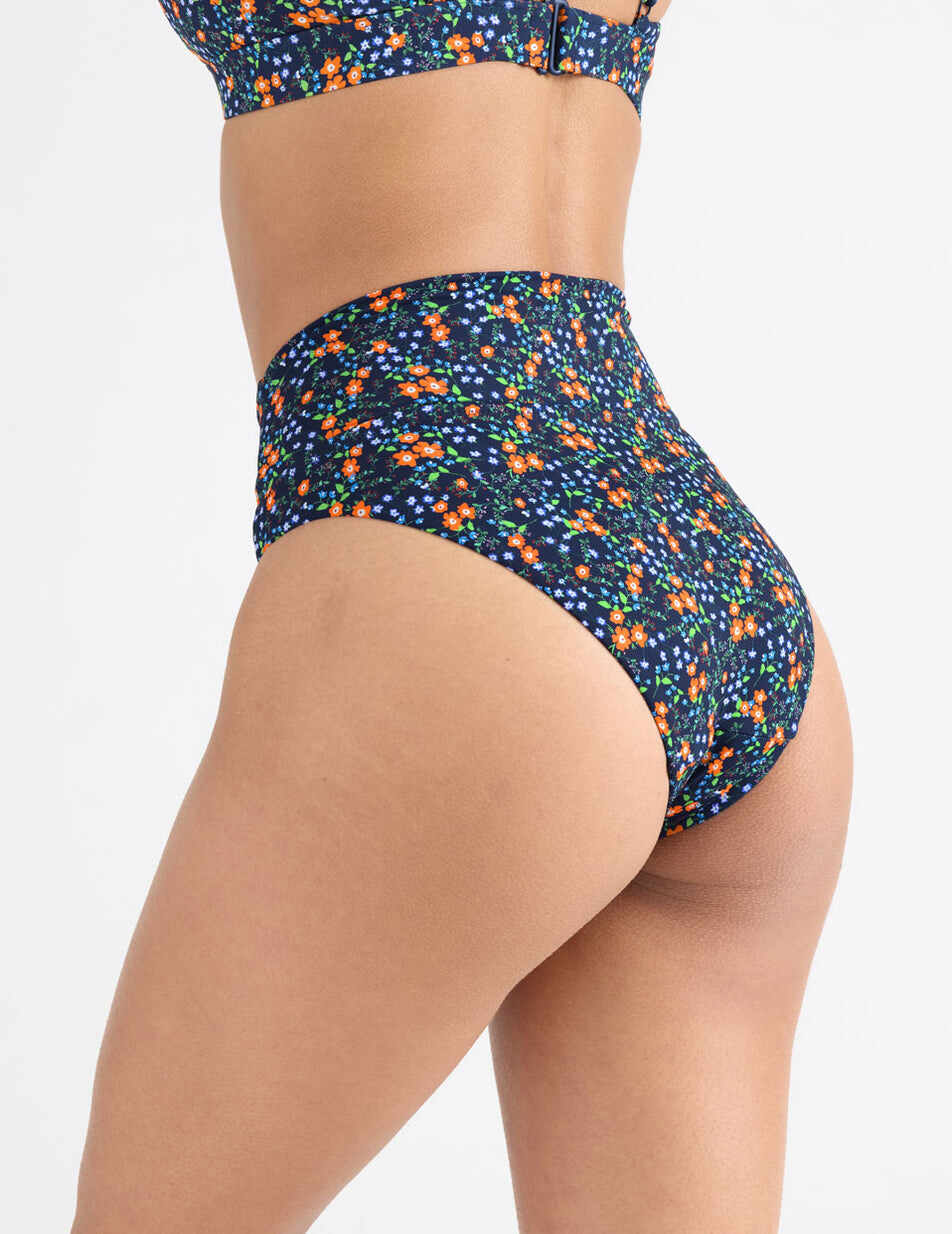 Sculpt High Rise High Cut Swim Bottom