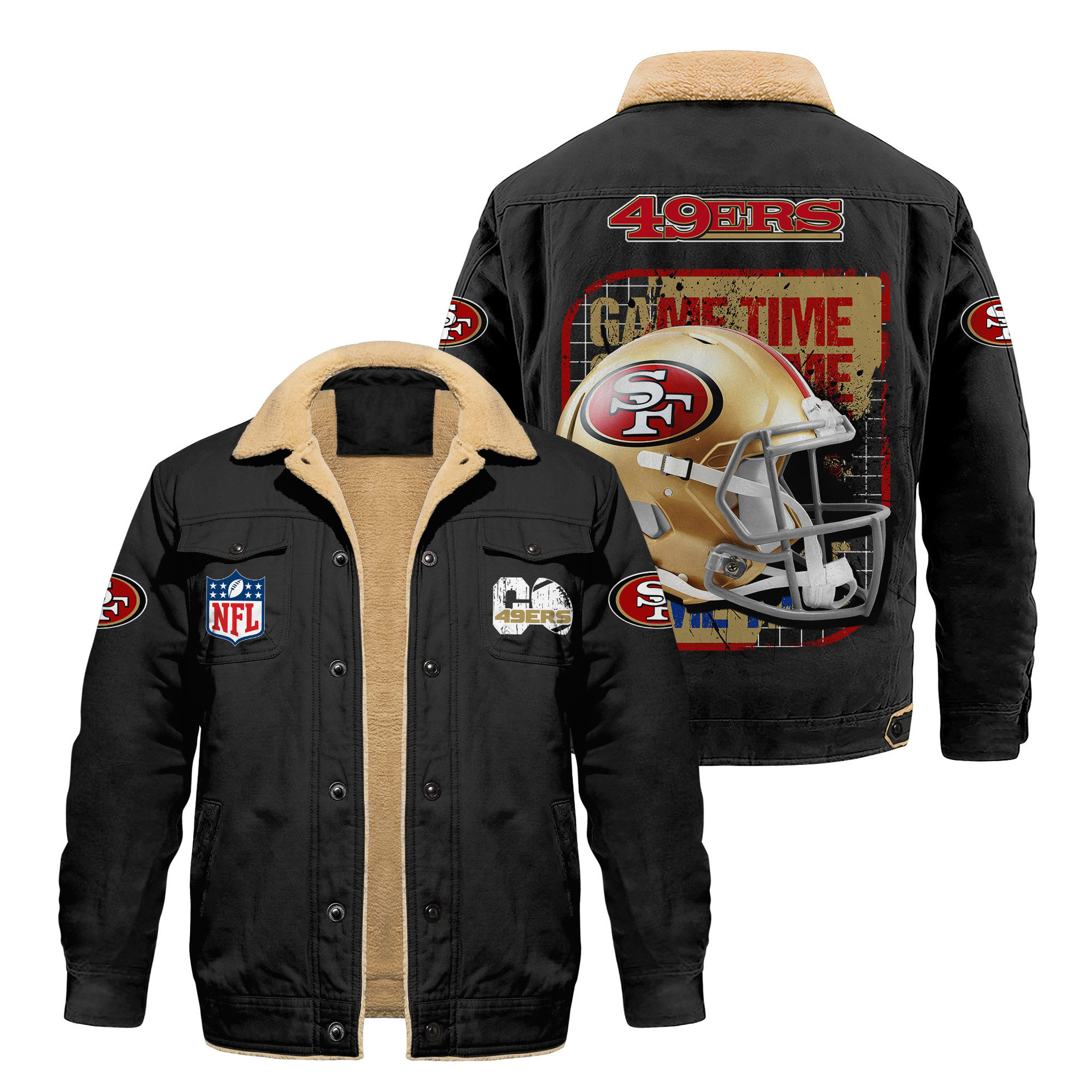 San Francisco 49ers | Premium NFL 2D Cargo Fleece Jacket HY