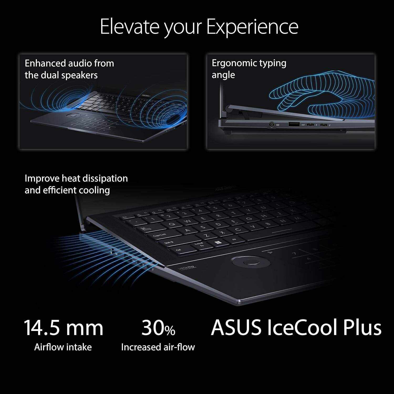 ASUS ZenBook Pro 16X OLED 16 inch 4K OLED 16:10 Touch Display, ASUS Dial, Intel Core i9-12900H, 32GB, 2TB, GeForce RTX 3060 GPU, Windows 11 Pro, Tech Black, UX7602ZM-XB96T