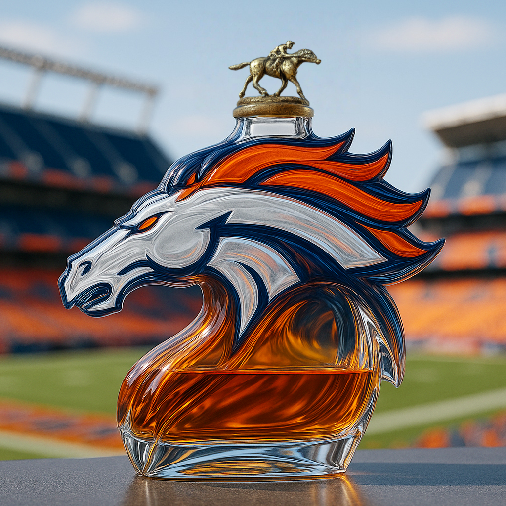 Denver Broncos Spirit Edition Whiskey Bottle
