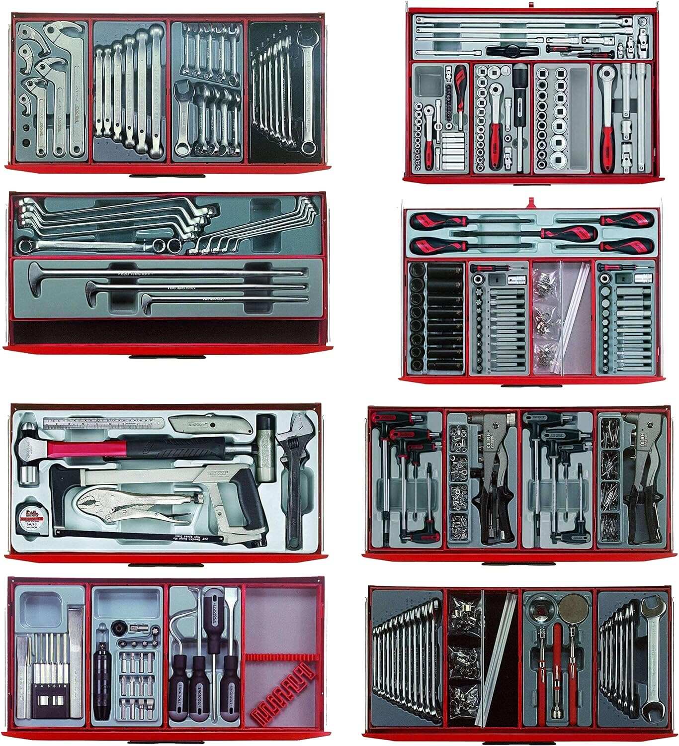 Teng Tools 1100 Piece Complete Mixed Monster Mega Master Hand Tool Kit - TCMONSTER02