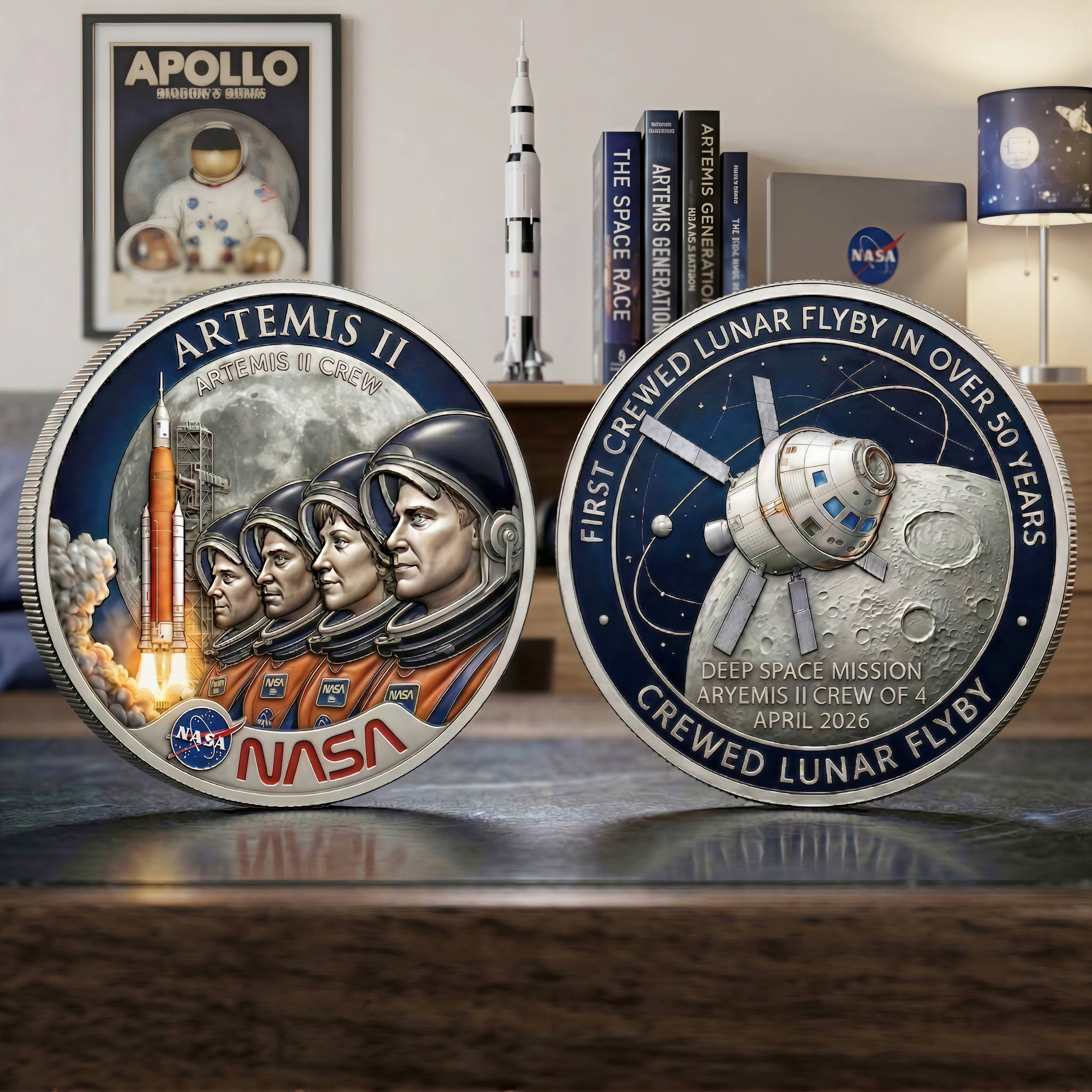 Artemis II Crew Commemorative Coin