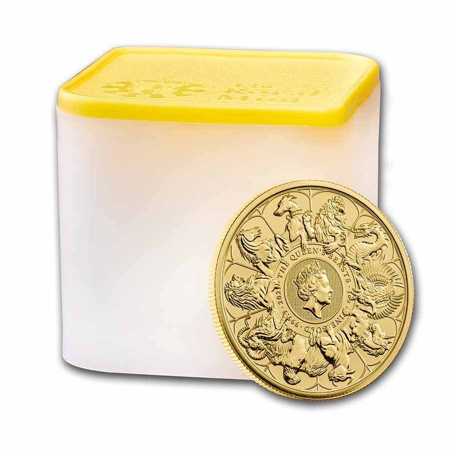 1oz Gold Coin 999.9 Royal Mint Queens Beasts Completer 2021