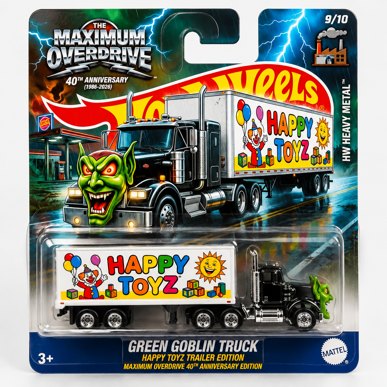 Hot Wheels Maximum Overdrive 40th Anniversary Edition Green Goblin Truck