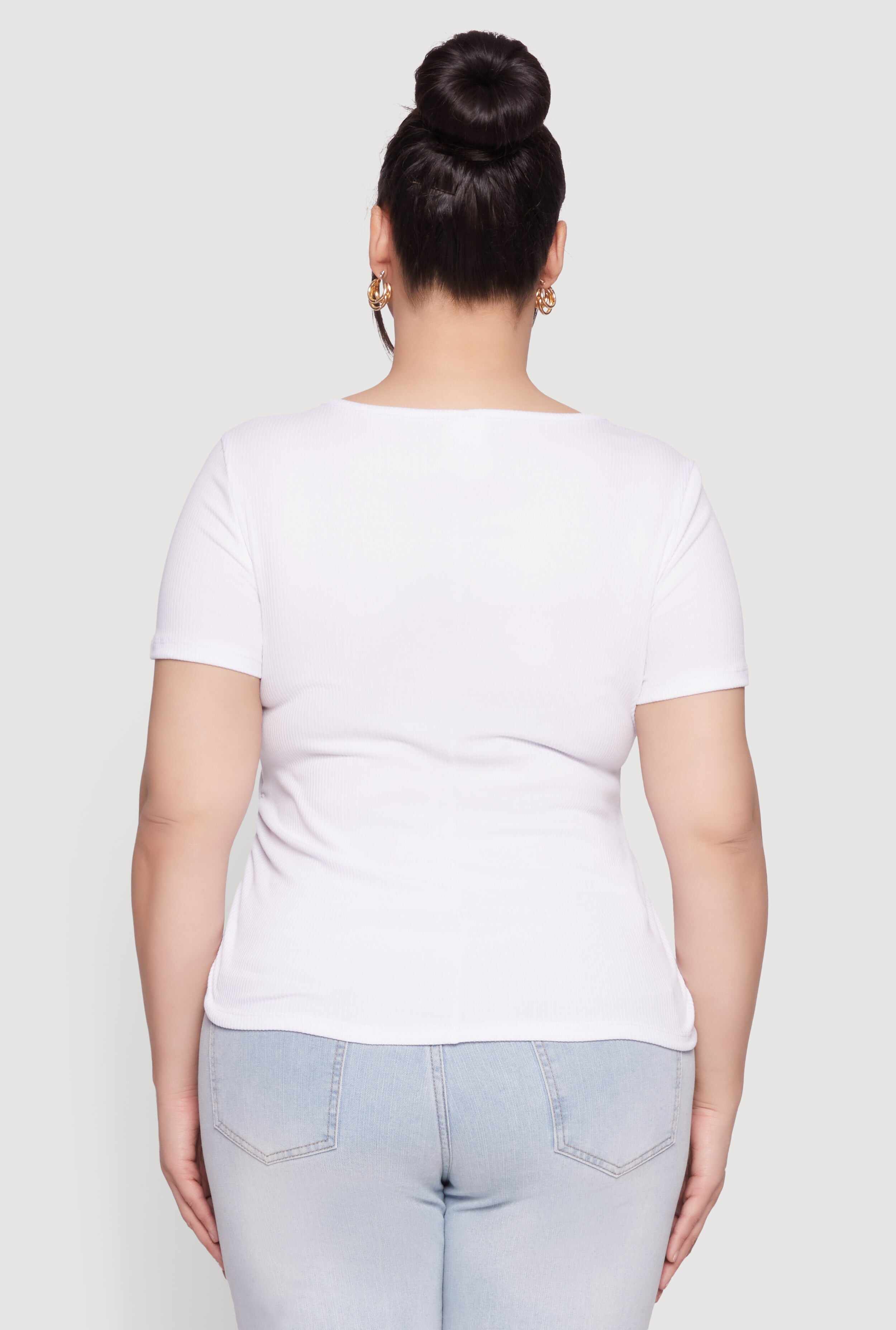Plus Size Just A Queen 3D Foil Graphic Tee