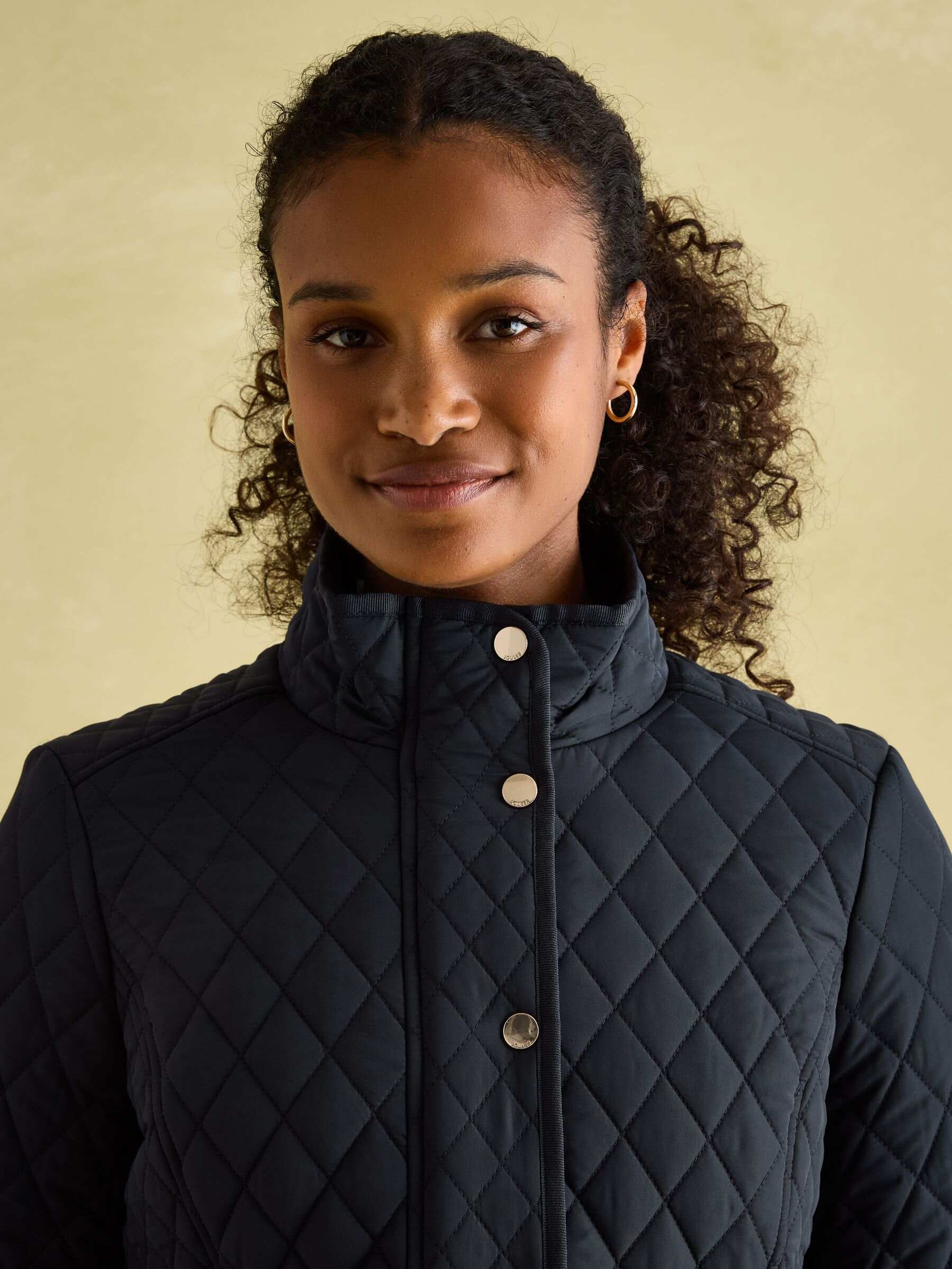 Allendale Navy Blue Showerproof Diamond Quilted Coat