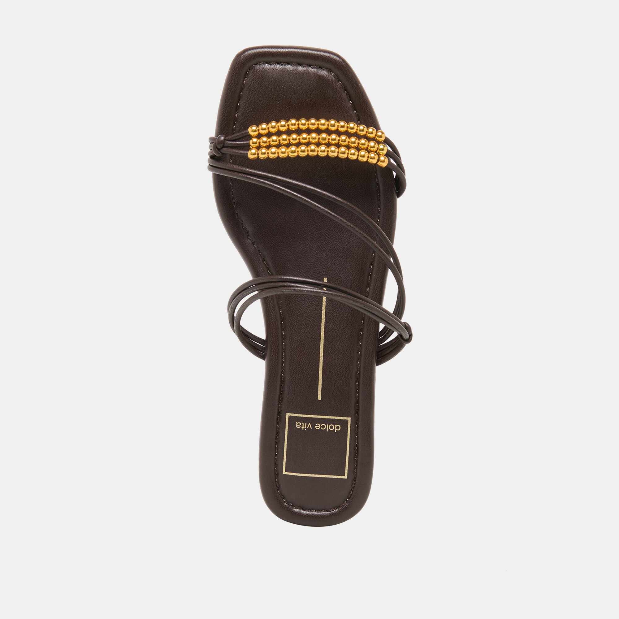 LYNDEE BEAD SANDALS ESPRESSO STELLA