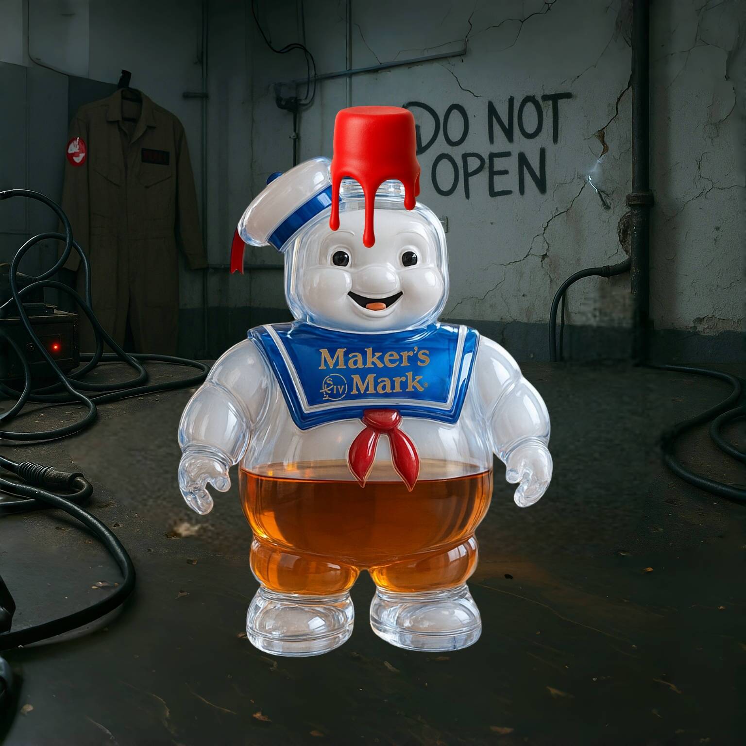 Ghostbusters 40th Anniversary Whiskey Bottle