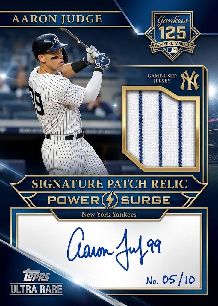 2026 New York Yankee 125th Anniversary Trading Cards Hobby Box