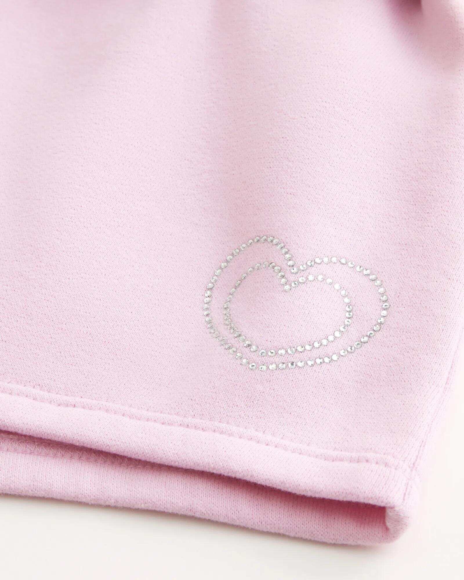 Side Stripe Fleece Mini Shorts
