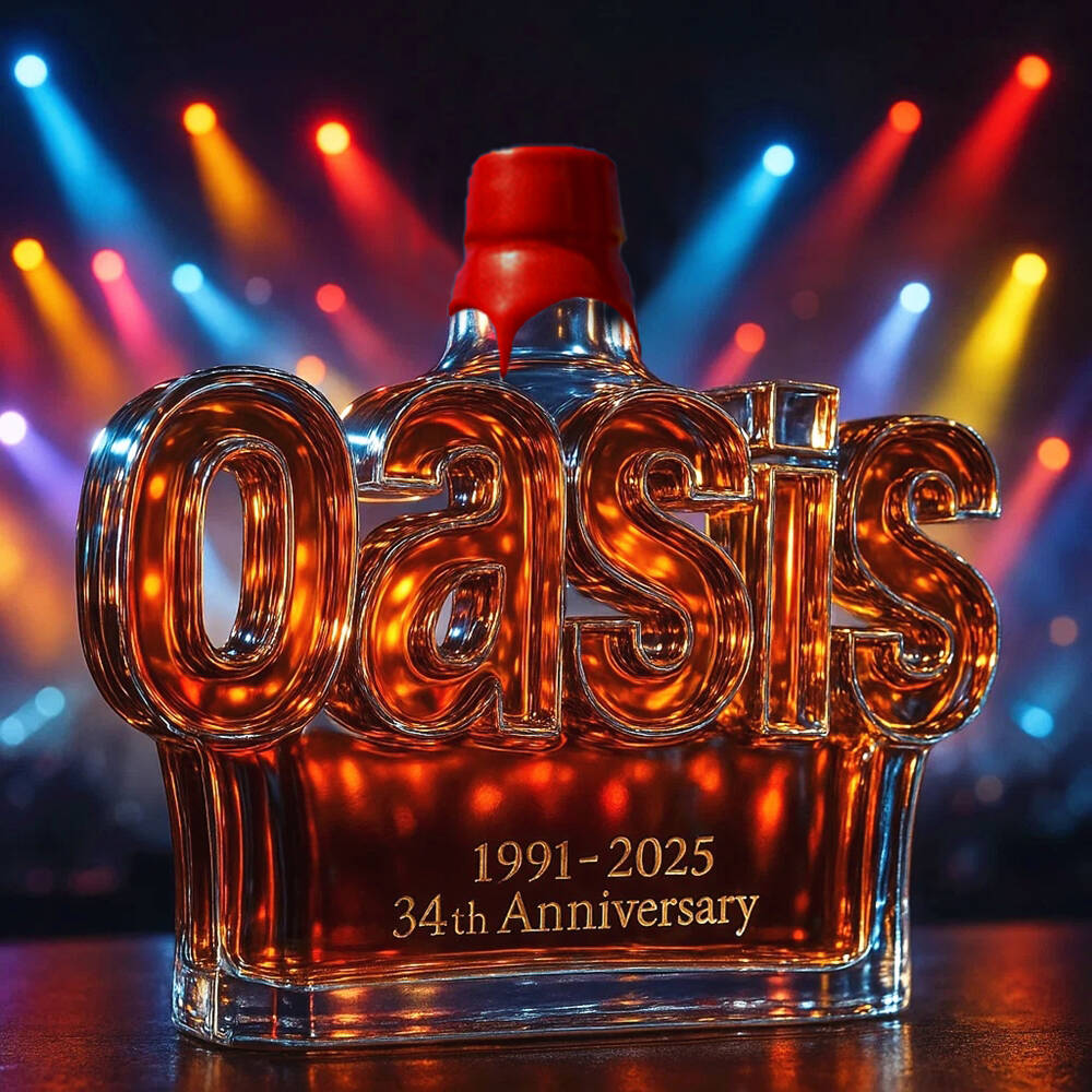 Oasis band Collector's Edition Whisky Bottle
