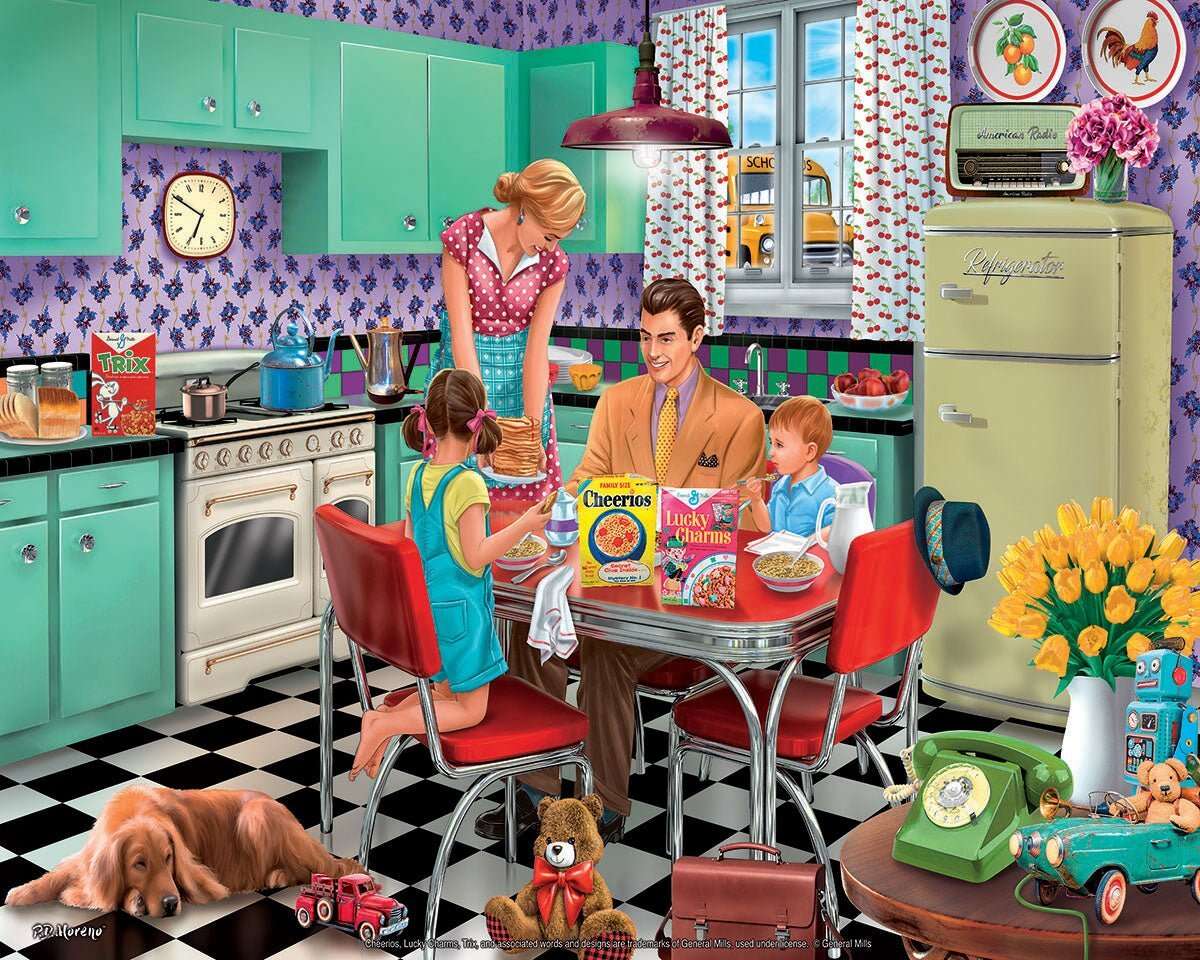 Breakfast Table (1675pz) - 1000 Piece Jigsaw Puzzle