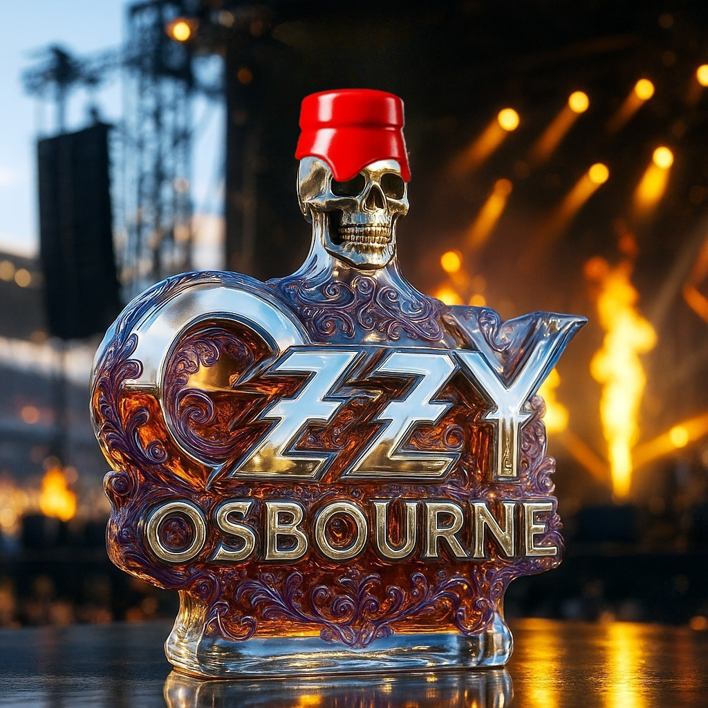 Ozzy Osbourne Legendary Commemorative Edition Whisky Bottle