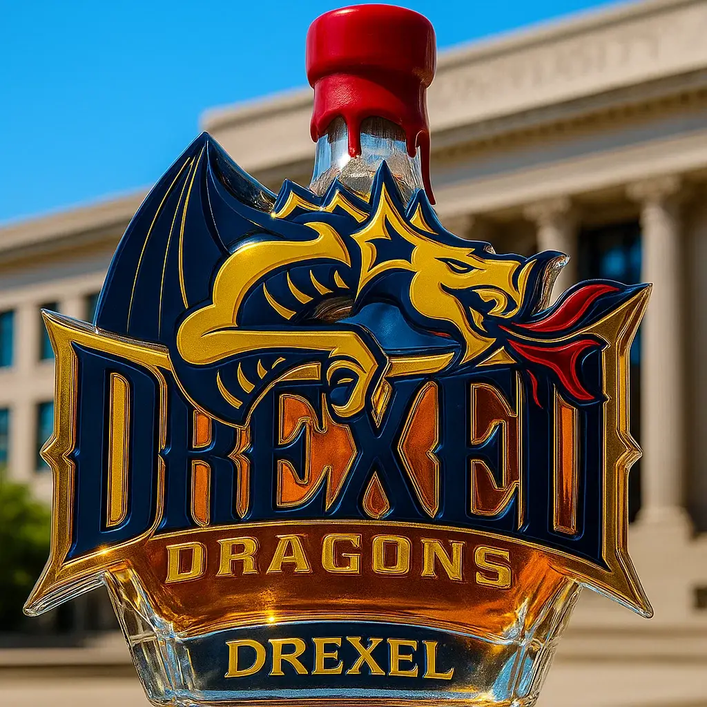 Drexel Dragons Whisky Bottle