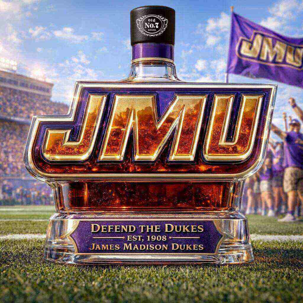 JMU DUKES Limited Edition Whiskey Bottle