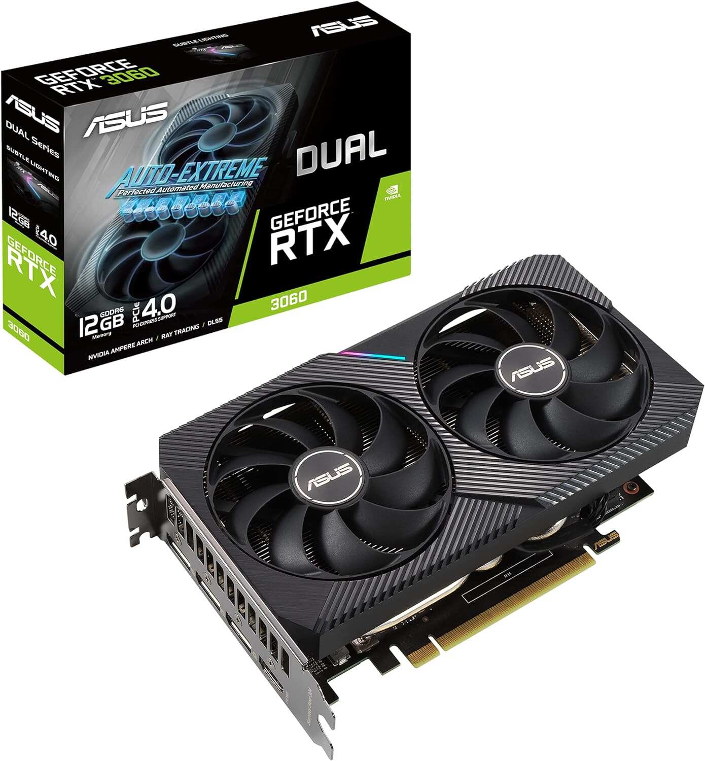 ASUS ROG Strix GeForce RTX™ 4060 OC Edition Gaming Graphics Card (PCIe 4.0, 8GB GDDR6, DLSS 3, HDMI 2.1a, DisplayPort 1.4a, Axial-tech Fan Design, Aura Sync, 0dB Technology)