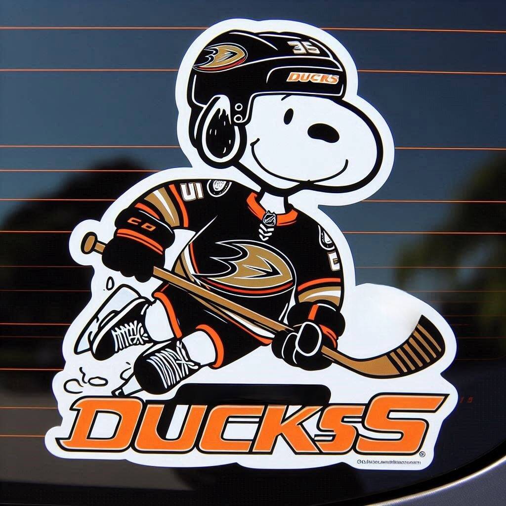 Snoopy NHL Car Decal