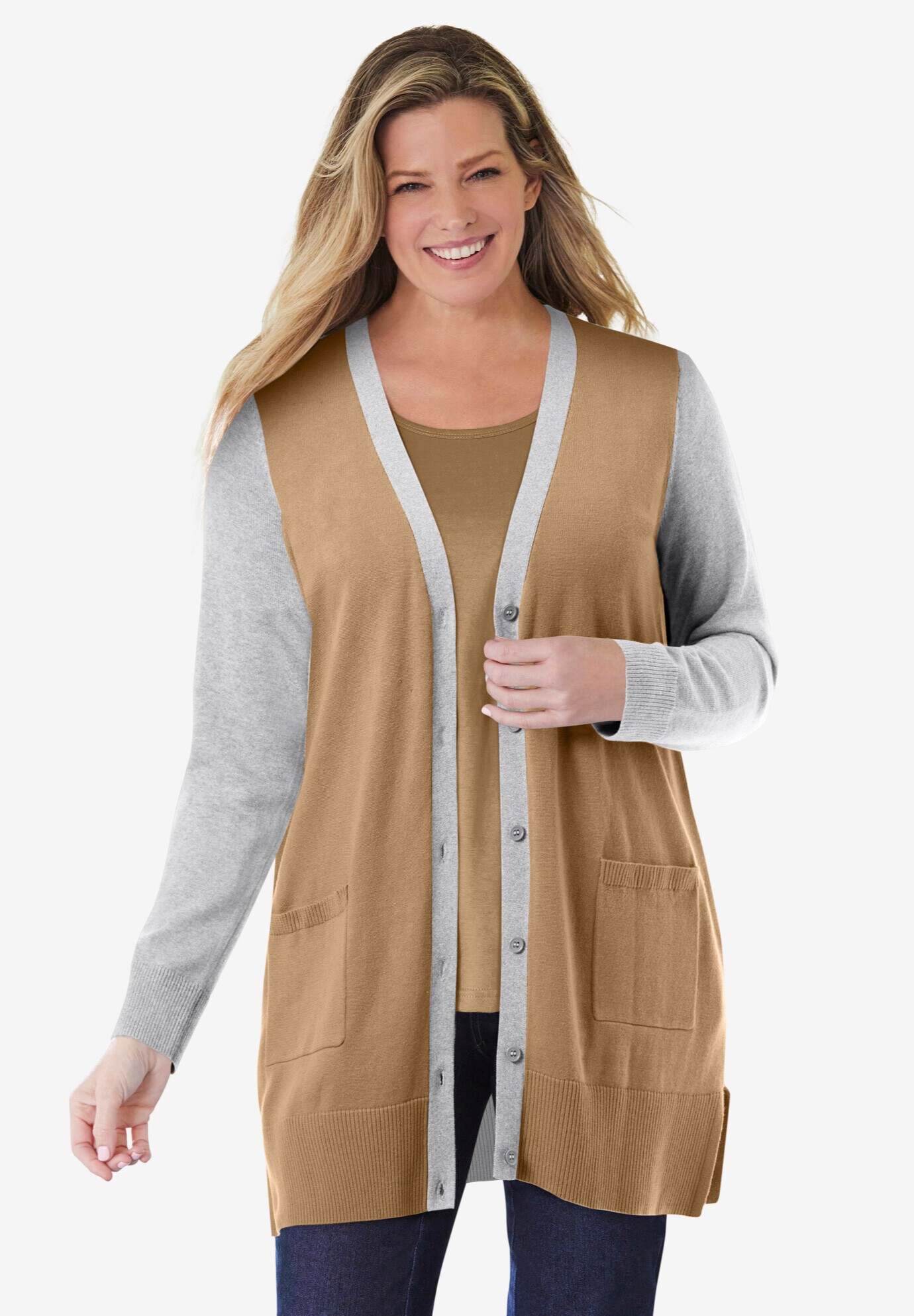 Perfect Longer-Length Cotton Cardigan
