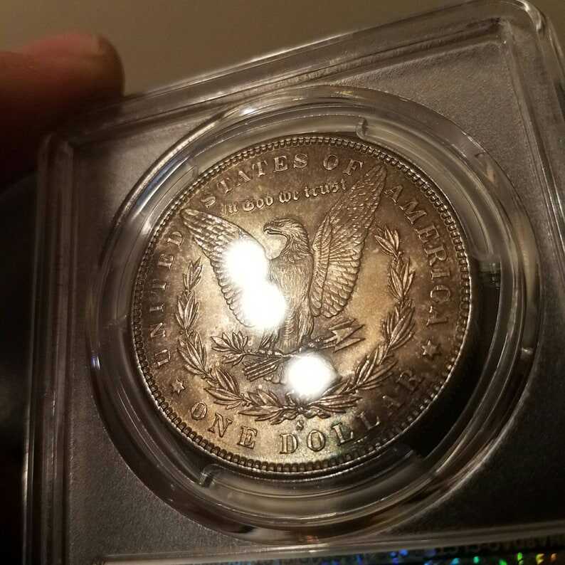 1881-S 1 Morgan Silver Dollar PCGS MS63 Nice dark toning - lot#227.