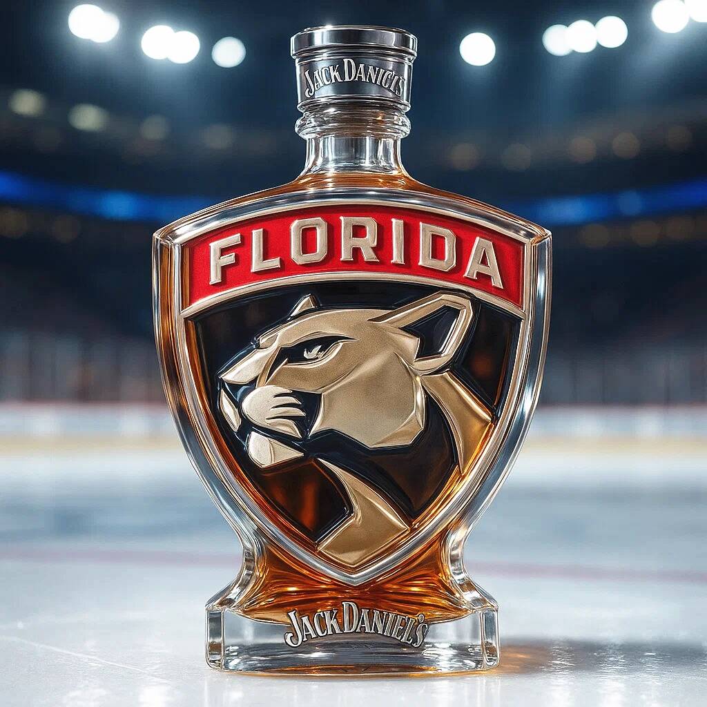 Florida Panthers whisky bottle