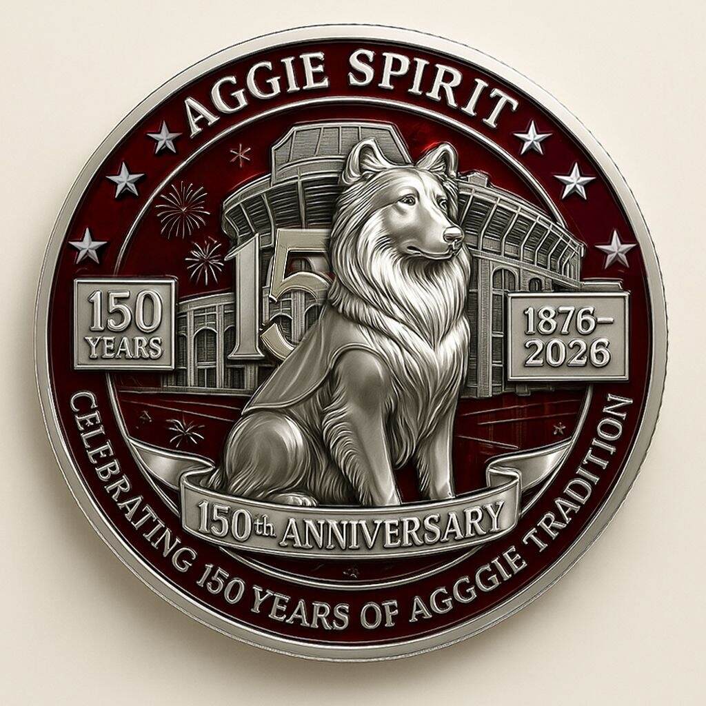TX A&M Kyle Field 150th Anniversary Coin