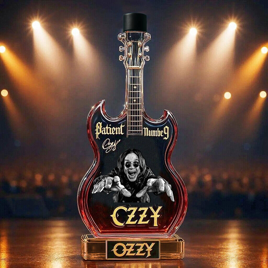 OZZY Joint Guitar Whiskey Bottle Limited Edition