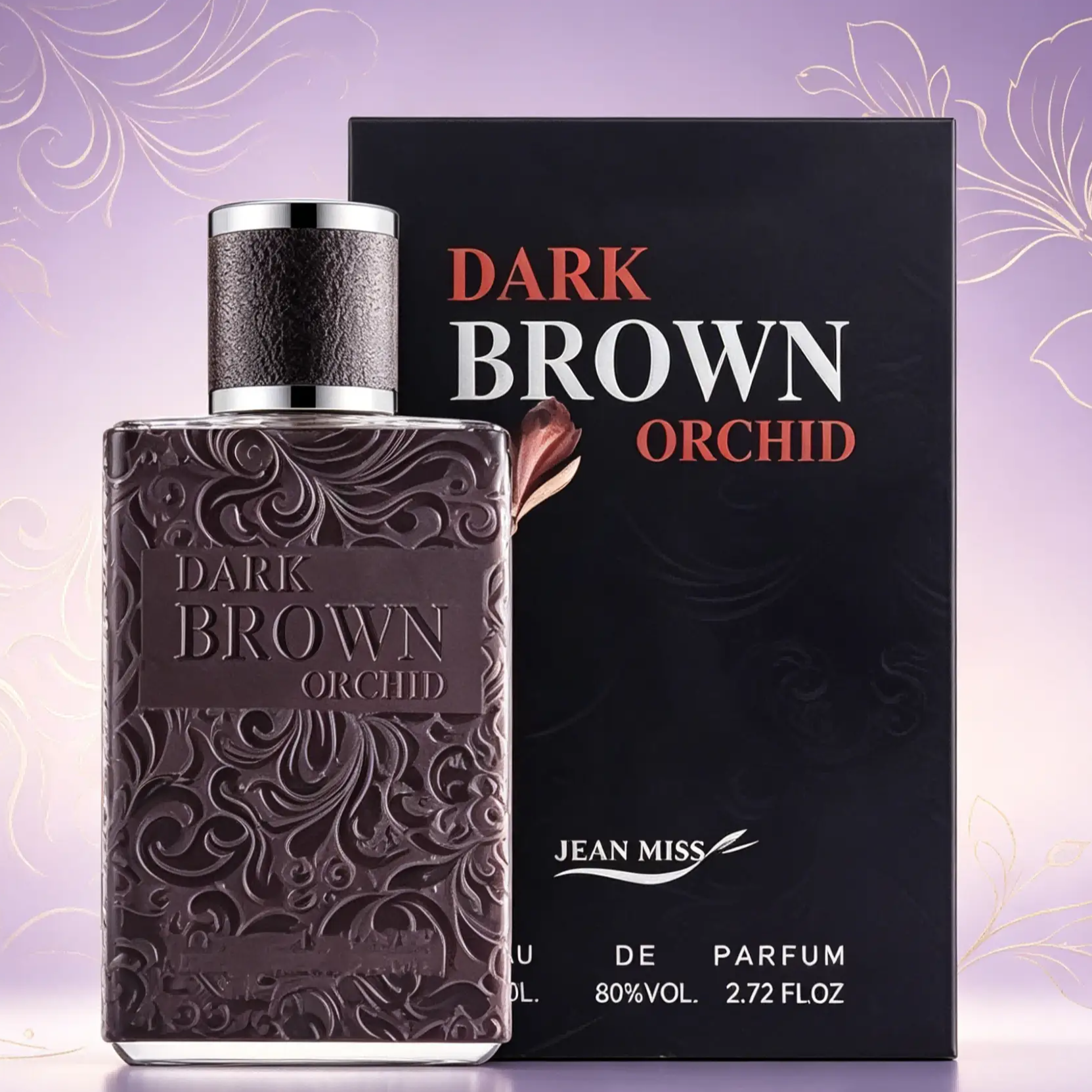 Retro Carved Leather Fragrance  Black Gentleman / Brown Violet Rose