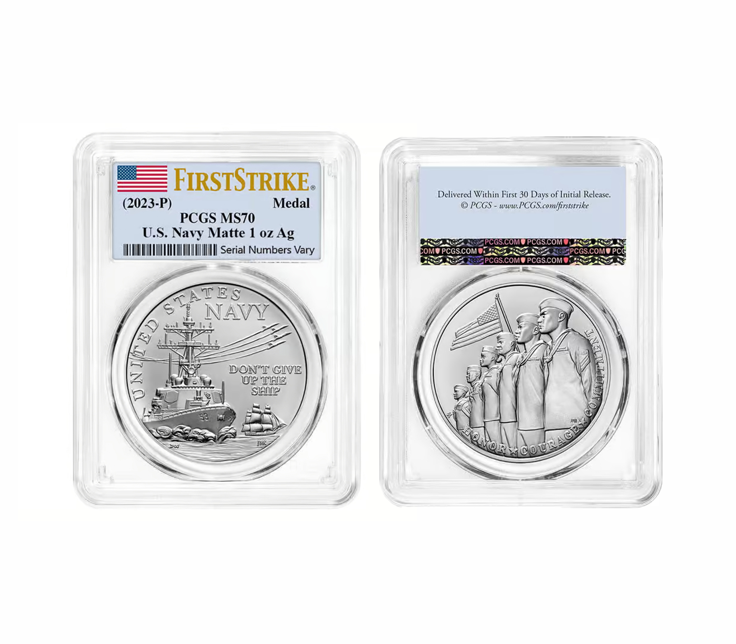 U.S. Navy One-Ounce Silver Medal