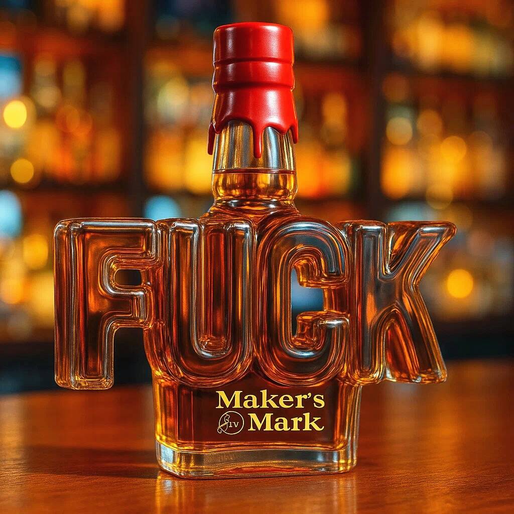 Funny whisky bottle