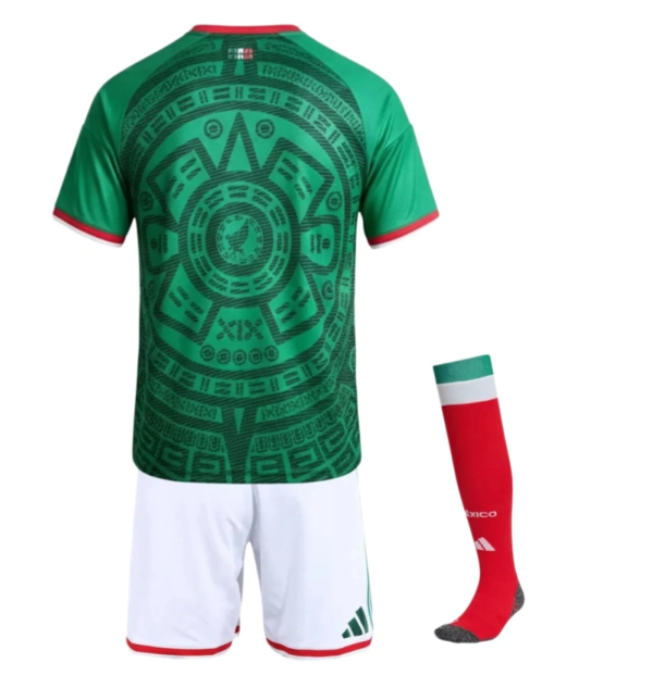 2026 World Cup Mexico Home Kids Full Kit Football jersey Fan edition