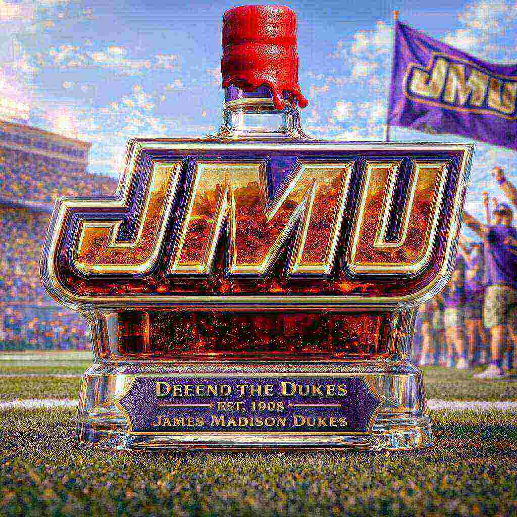 JMU DUKES Limited Edition Whiskey Bottle