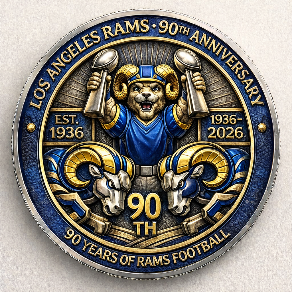 Rams 90th Anniversary Commemorative Coin