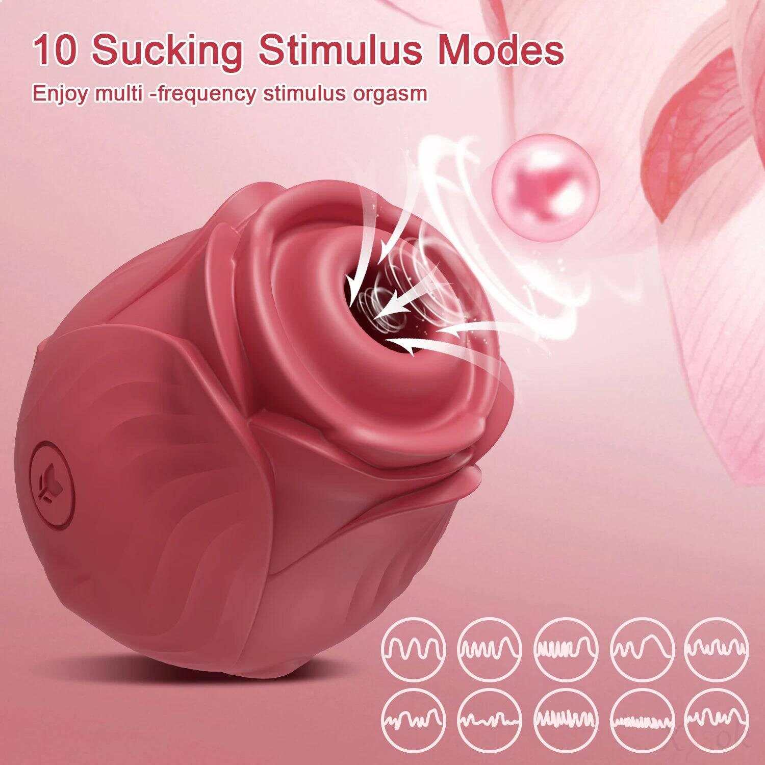 Rose Sucking Vibrator – Clit & Nipple Stimulator