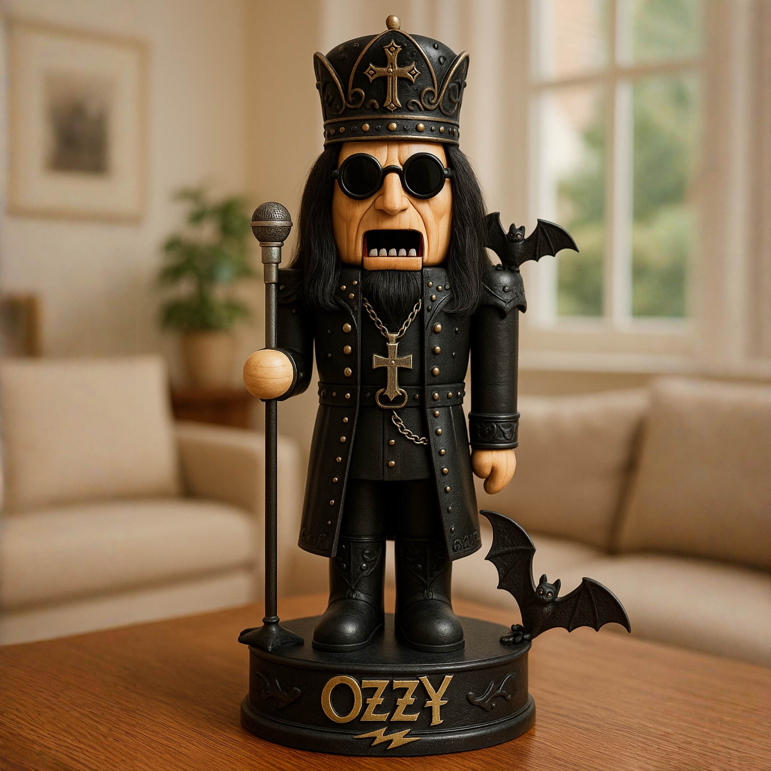 Handmade-Ozzy Osbourne Nutcracker