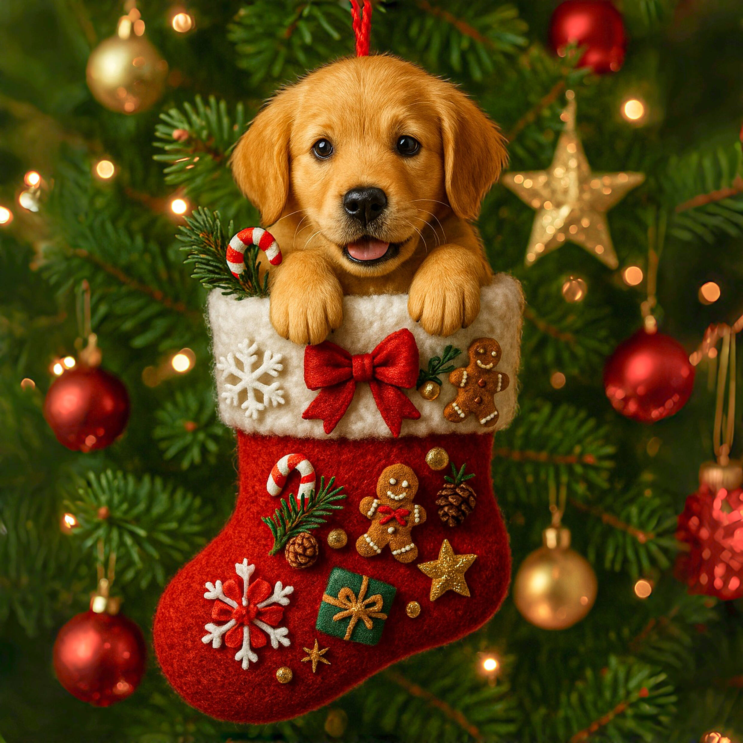 Puppy Stocking Ornaments