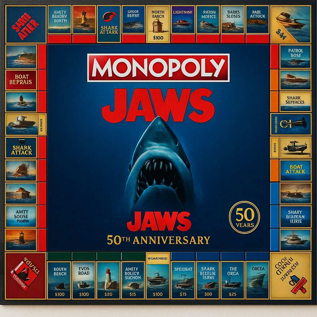 MONOPOLY: Jaws 50th Anniversary Edition