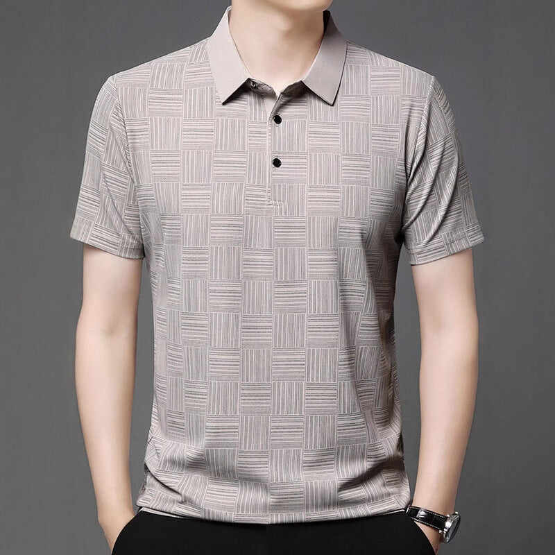Slim Fit Breathable New Men's Lapel T-shirt
