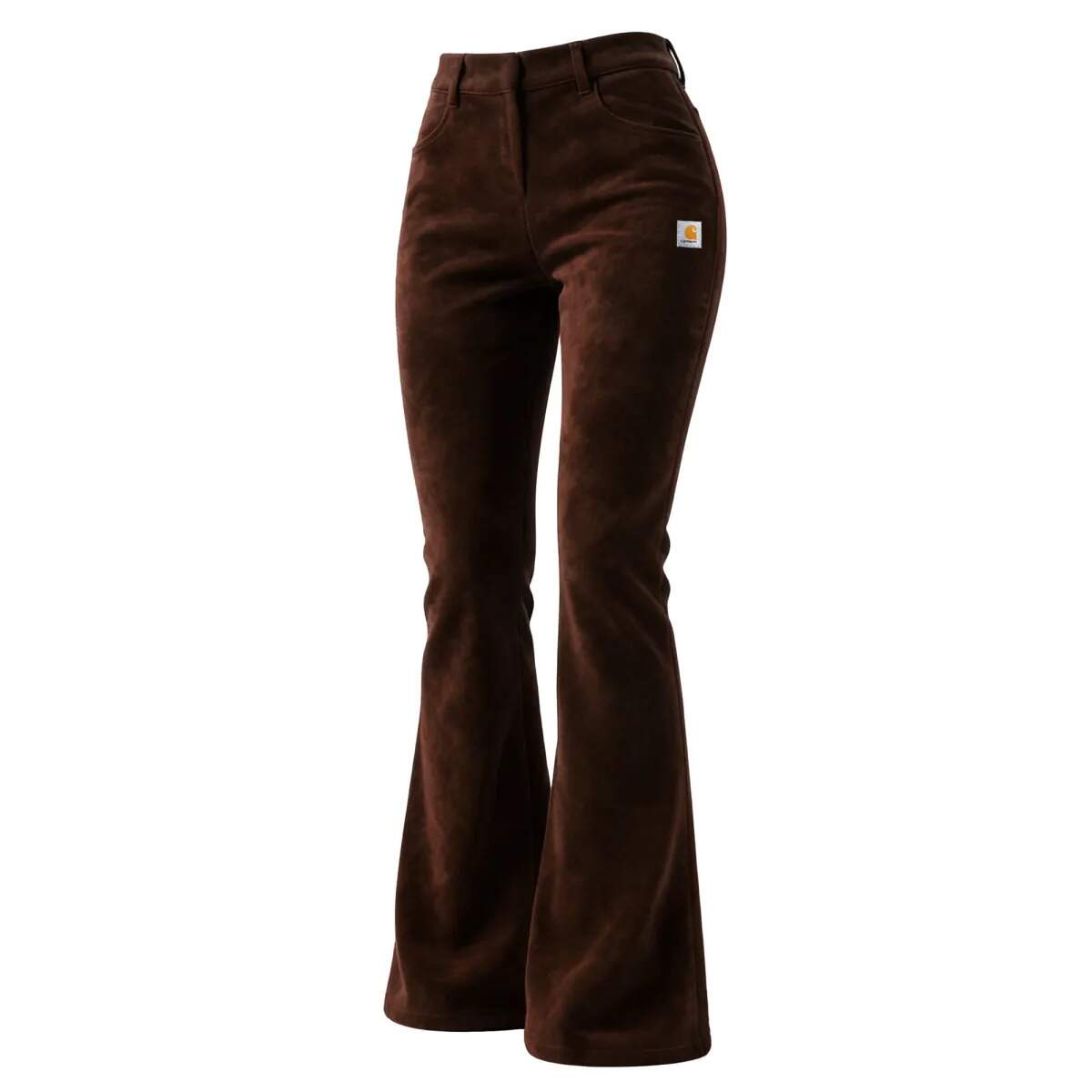 Retro Western Style Women's Suede Flared Wide-Leg Pants