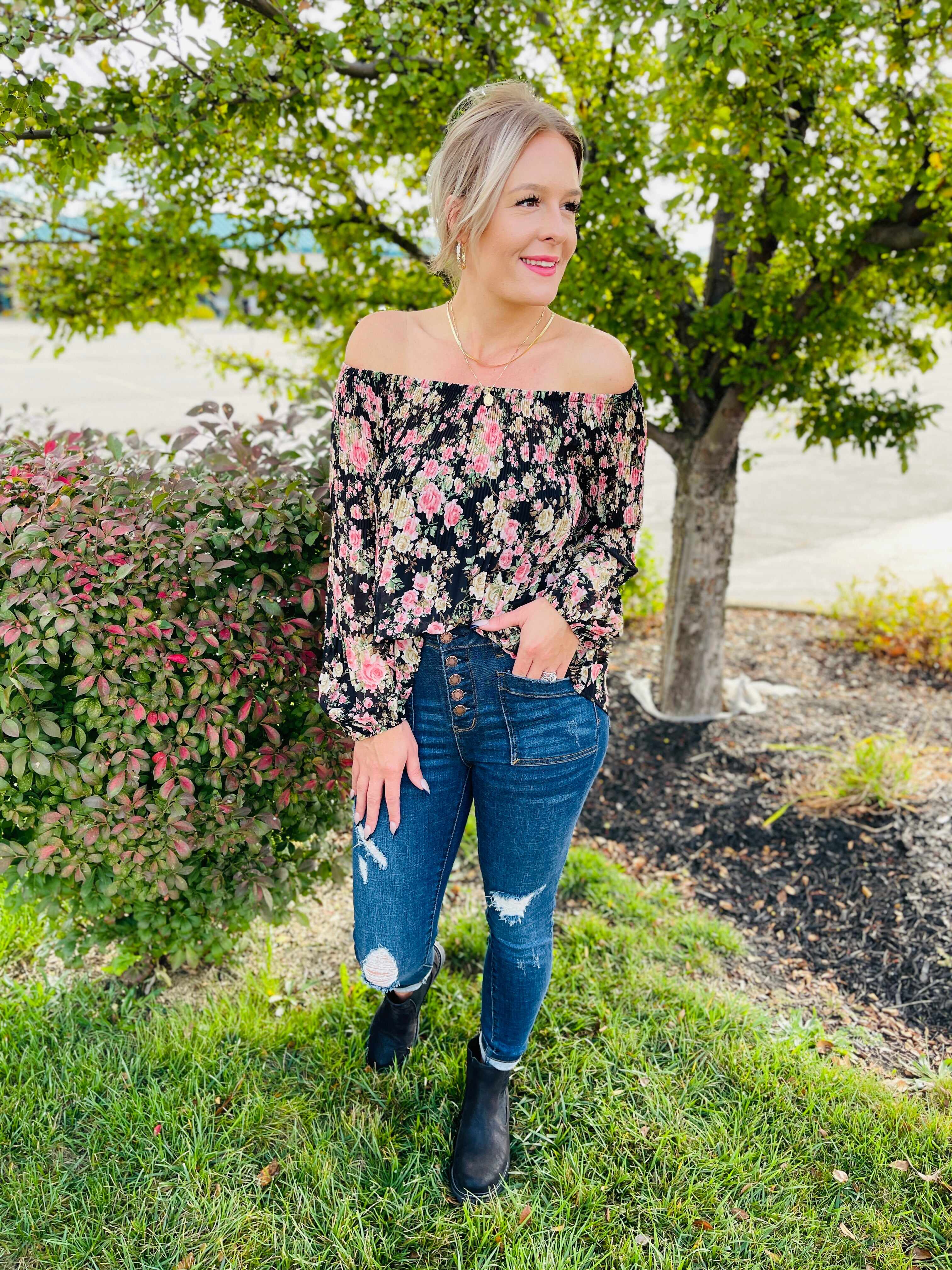 RESTOCK! Plus/Reg My Goodies Button Fly Patch Pocket Skinny Jean