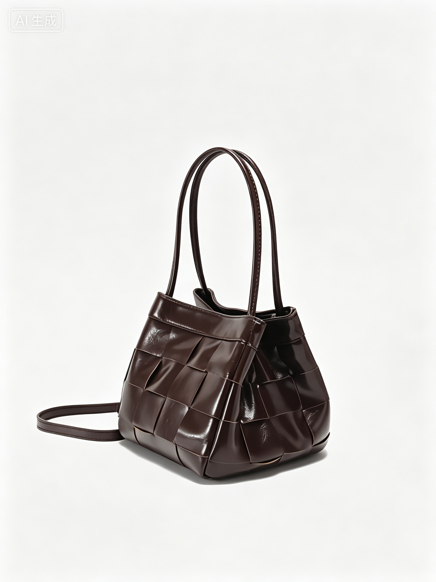 Fashionable women handbag with cowhide leather