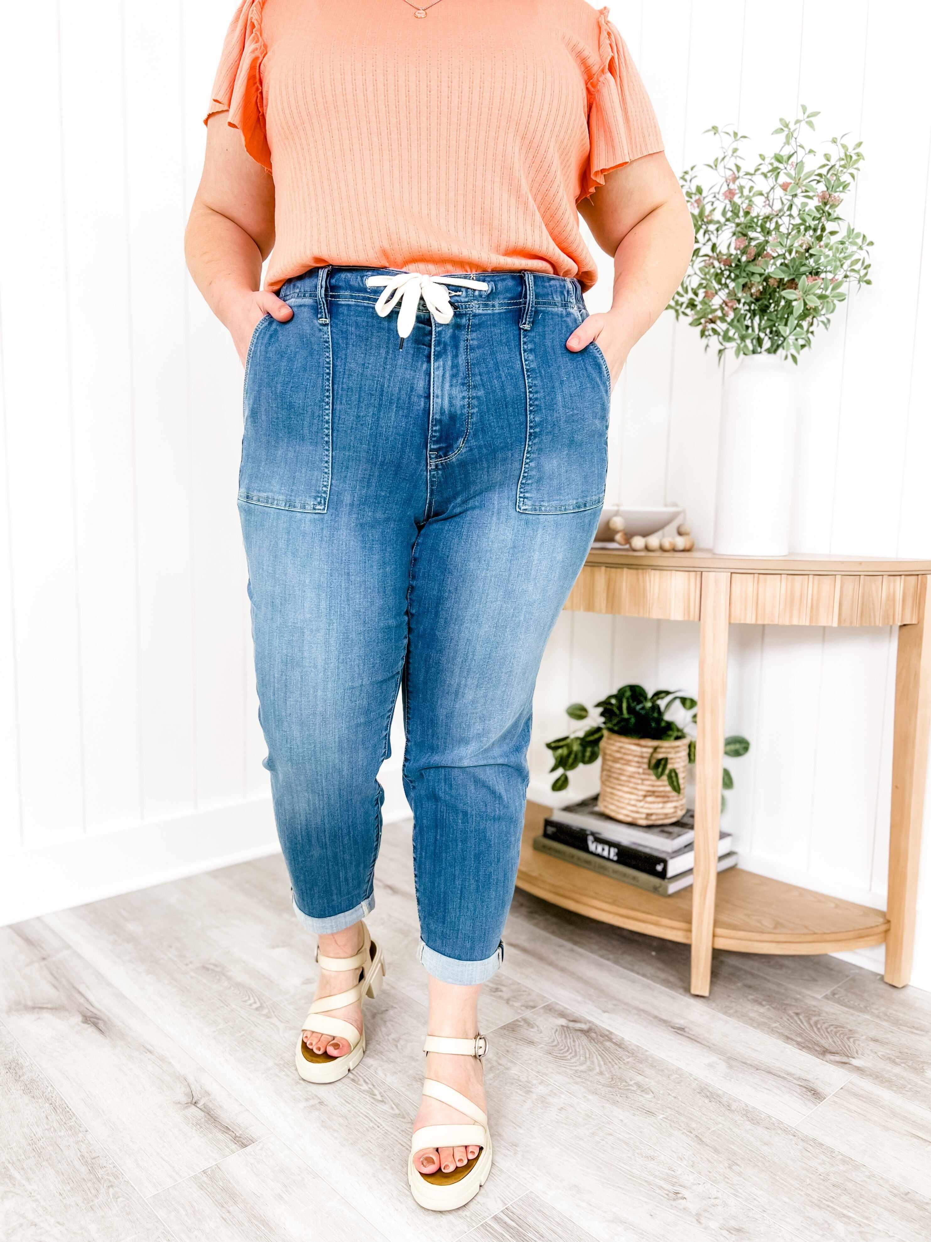 Airplane Mode Medium Wash Pull On Joggers
